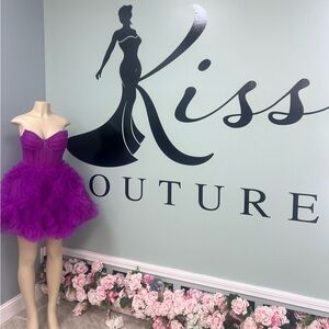 Kiss Couture Purple Homecoming/ Prom Dress
